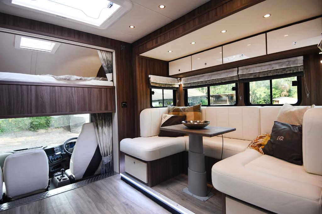 2022 EQ built 21-tonne 3-axle 5 large stall, 6 berth Luxury horsebox