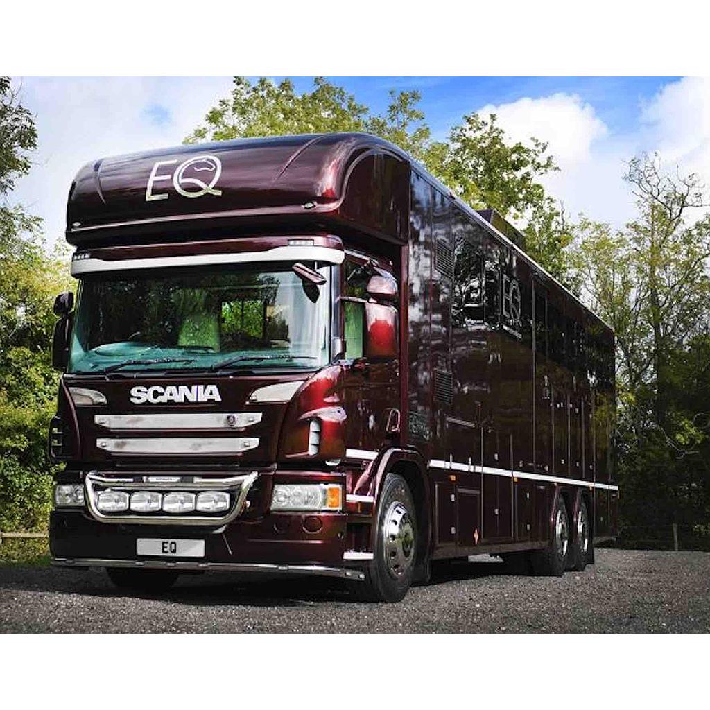 2021 Luxury 26-tonne Scania EQ-built horsebox. 6 stall / 6 berth