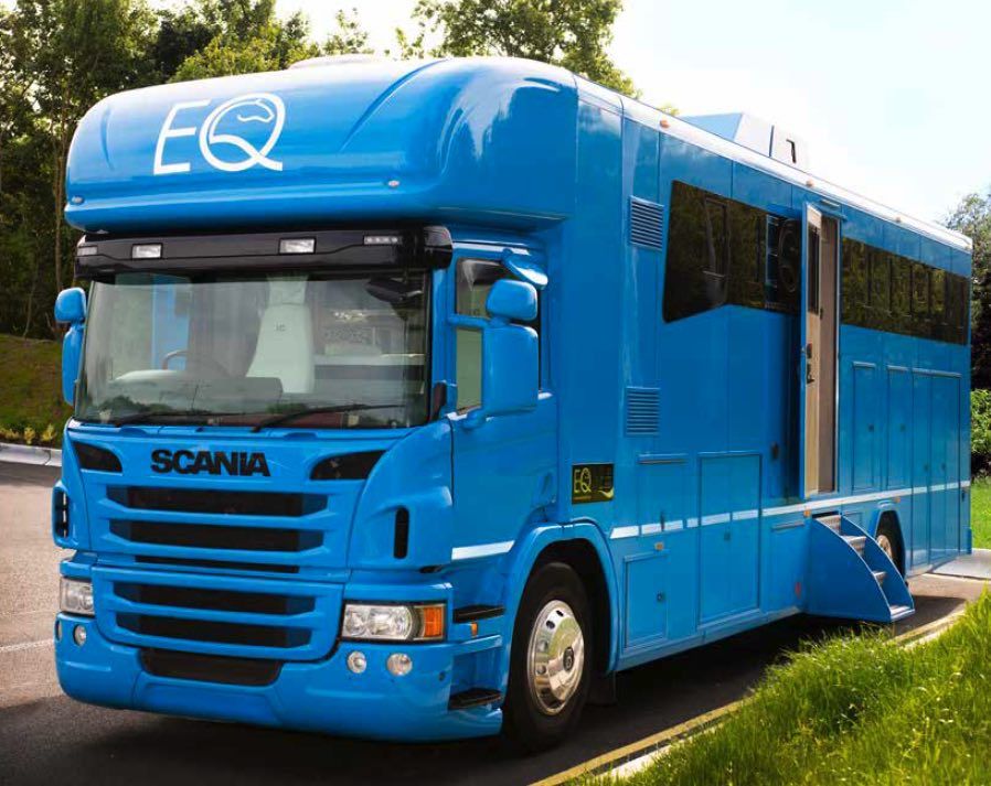 New-build Luxury 18-tonne Scania EQ-built horsebox. 5 stall / 6 berth